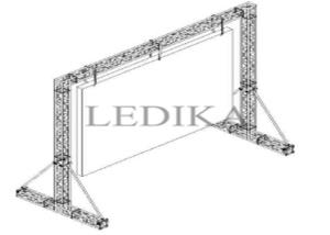 Wholesale Aluminium Goal Post Truss LED Screen Small Medium Goal Post Lighting Stand from china suppliers
