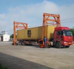 Red Steel Standard Mobile Container Crane , Port Gantry Crane Container Handling