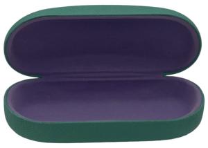 Wholesale Green Color 47mm Metal Sunglasses Case With Custom Logo Printing from china suppliers