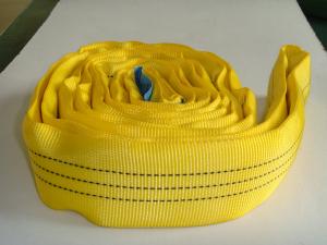 Wholesale 3T High Tenacity Polyester Yellow Soft Round Sling , Cargo Lifting Slings from china suppliers