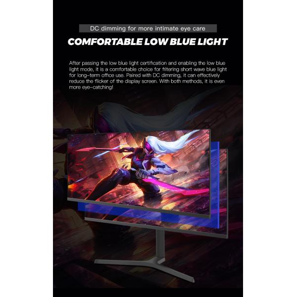4K UHD Internet Cafe 34 Inch Gaming Monitor With IPS LED RGB Lighting Height Adjustable