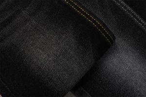 Wholesale Stretch 11.5oz Cotton Spandex Denim Fabric Sulfur Black 170cm Full Width from china suppliers