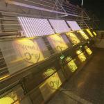 Flexible LED Transparent Film Screen Easy Installation For Advertising LED Panel