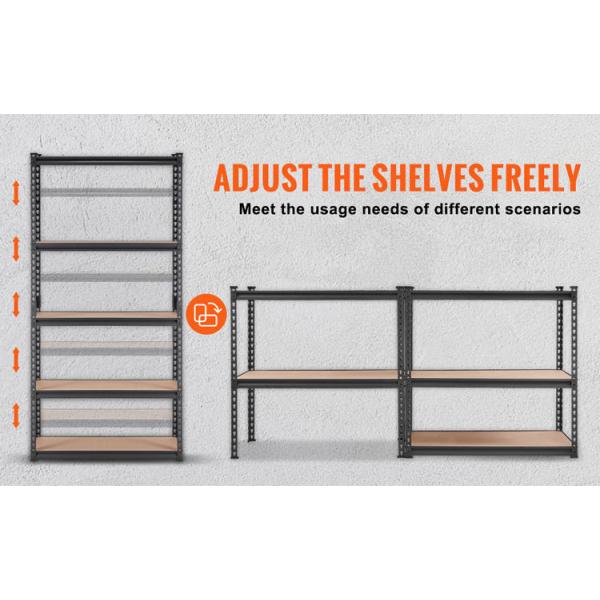 Robust Construction Light Duty Rivet Rack Shelving Boltless Storage Shelves Adjustable