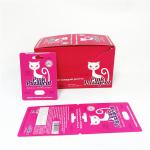 Custom made male enhancement blister pill Paper Box Packaging Pink Pussycat card