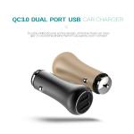 6A Dual USB CAR CHARGER QC3.0 Universal Compatible HOCO 36W Dual USB Car Fast