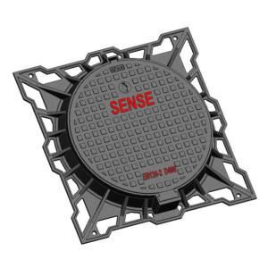 Wholesale ODM F900 Circular Manhole Cover With Square Farme Ductile iron EN GJS500-7 Aircraft Pavements from china suppliers