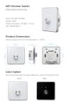 Glomarket Smart Home Dimmer Switch Tuya Zigbee Voice Control Knob Dimming Adjust
