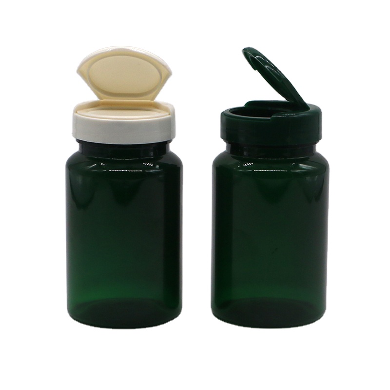 Industrial 160ML PET Luxury Golden Cap Plastic Bottle for Fish Oil/Capsule/Pill/Honey