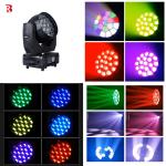 LED Zoom Wash 4in1 DMX Moving Head Light Beeye Stage 19*15W RGBW For Concert