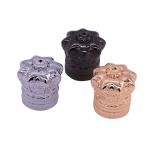 Fashion Custom Zamak Perfume Caps Diamond Zinc Alloy For Vintage Perfume Bottles
