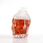 Customize 750ml Unique Square Shoulder Super Flint Rum Vodka Whisky Glass Bottle