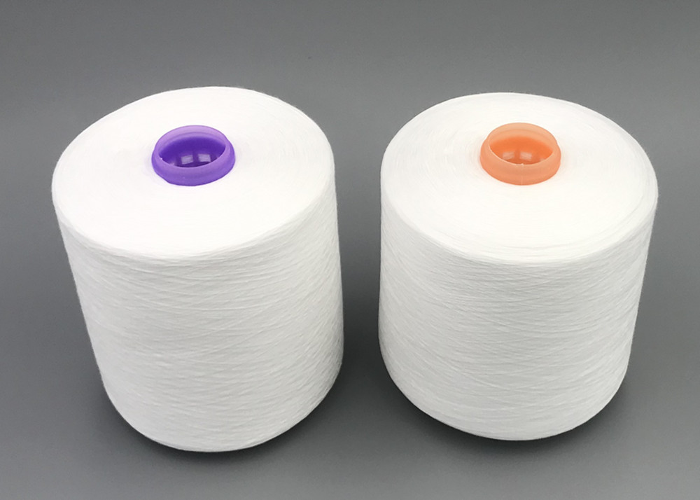 Manufacturer Directly Wholesale 30/3 Raw White Polyester Z Or S Twist Yarn For Sewing