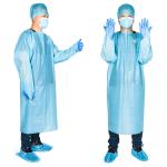 Operation Theatre Medical Disposable Surgical Isolation CPE Gown Apron With Long