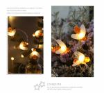 Solar String Lights LED Honey Bee Fairy Lights Outdoor Waterproof Simulation