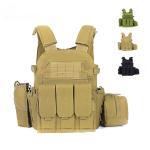 Quick Release Nylon Military Tactical Vest Khaki Bulletproof Waterproof For Body