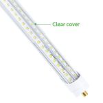 T8 V Shaped 8FT LED Tube Light 65W 270 Degree Single Pin FA8 Base