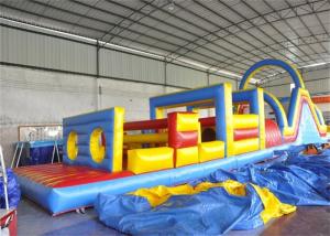 China Safety Inflatable Obstacle Course , Kids Obstacle Course Equipment For Fun on sale