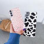 Soft Designer Cell Phone Cases Leopard Cow Print For Samsung S20 S21 A71 A51