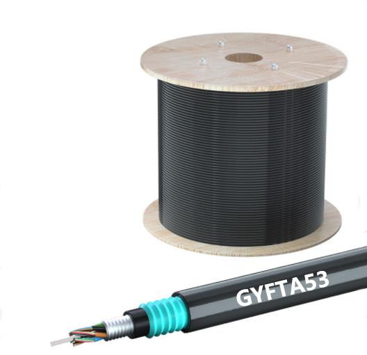 Outdoor Armored Fiber Optic Cable GYFTA53 1 2 4 Core for Long-Lasting Communicat
