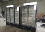 Ventilated Upright Glass Door Freezer Digital Thermostat With Air Cooling