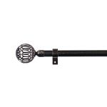 1 - 6 Meter Twisted Curtain Rod Finials Round Shape Curved With Accessories