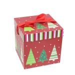 Luxury Cardboard Square Christmas Ornament Packaging Boxes Custom Logo Printing