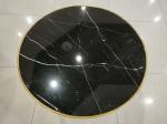 74cm Wrought Iron Coffee Table With Glass Top