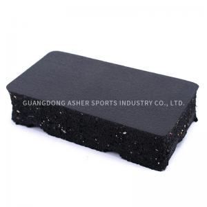 China Anti Slip Interlocking Rubber Floor Tiles , High Density 20mm Rubber Gym Flooring on sale