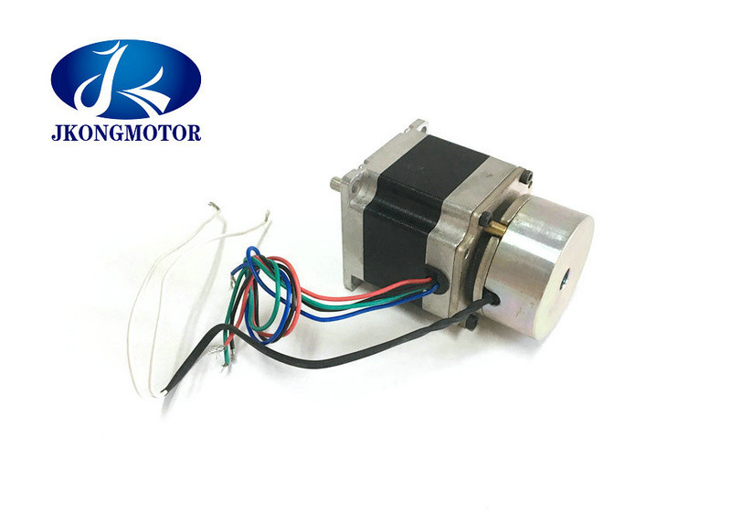 Square High Torque Stepper Motor With Brake Nema 23 2N.M 24V 3A 1.8°Step Angle