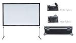 200 Inch Large Portable Outdoor Fast Fold Projection Screen Front Rear Projector