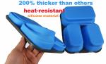 3 divider silicone folding lunch box camping food for work picnics lunch