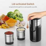 Medium Powder Coffee Mill Grinder Garlic Removable 2 Cups 200W Home Coffee