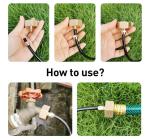 3/4'' Hose Thread Bib Swivel To 1/4'' Tubing Brass Blow Out Plug