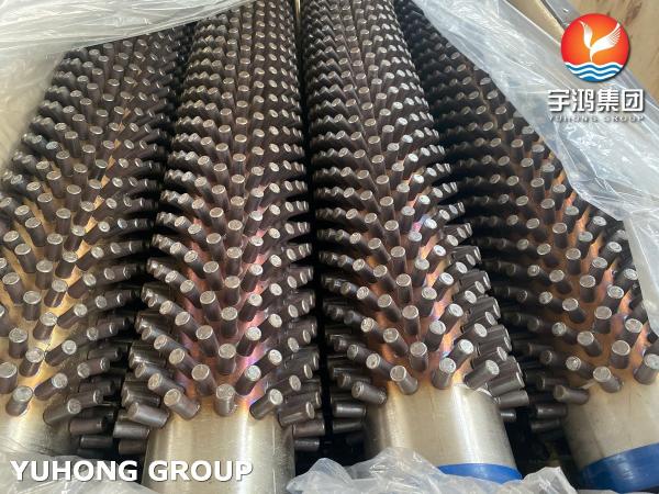 Studded Tube, ASME AS335 P9 Alloy Steel Seamless Pipe with 11Cr (SS409) Stud,