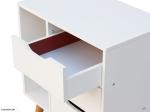 Bedroom 28 Inch Nightstand MDF Wooden Bedside Cabinet Furniture