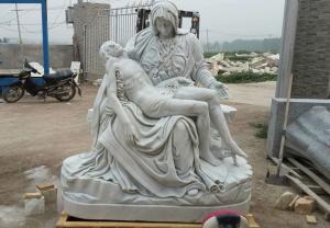 Wholesale Jesus and Saint Mary religious marble sculpture,stone carvings from china suppliers