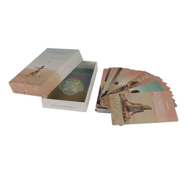 Custom Logo Print 2 Piece Lid And Base Paper Cardboard Playing Card Box Gift