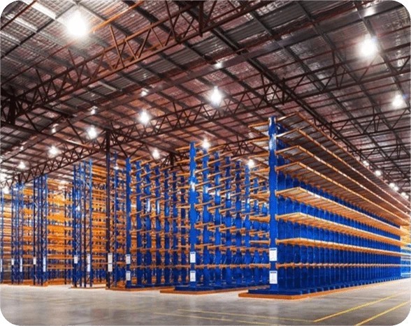 Warehouse Heavy Duty Cantilever Storage Racks Adjustable Cantilever Shelf 300–800kg/Arm