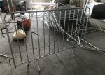 Hot Dipped Galvanized Crowd Control Barriers 1100mmx2500mm width 300gram/sqm hot