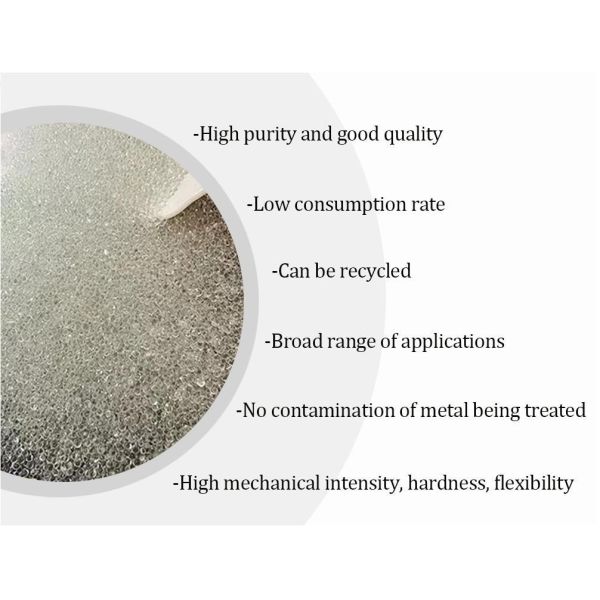 Reflective Clothes Micro Glass Beads Powder Hardness 6-7 Clear Glass Microbeads
