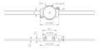 CE 0.72W 12V Pixel Lights , Landscape Pixel LED Lamp 3cm