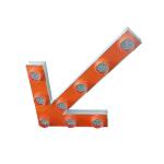 5mm LED Solar Powered Road Signs Monocrystalline Arrow Traffic IP65