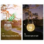 Solar Light Outdoors Round Waterproof Led Solar Garden Fairy Lamp For Balcony