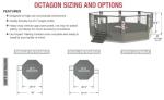 OEM ODM 9x9m MMA Training Cage Wrestle Octagon Fighting Ring