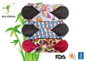Wholesale Colorful Bamboo Reusable Menstrual Pads , Gentle Soft Bamboo Pads Menstrual from china suppliers