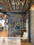 Aluminum Indoor Partition Laser Cut Screen Decoration Panel Powder Coated