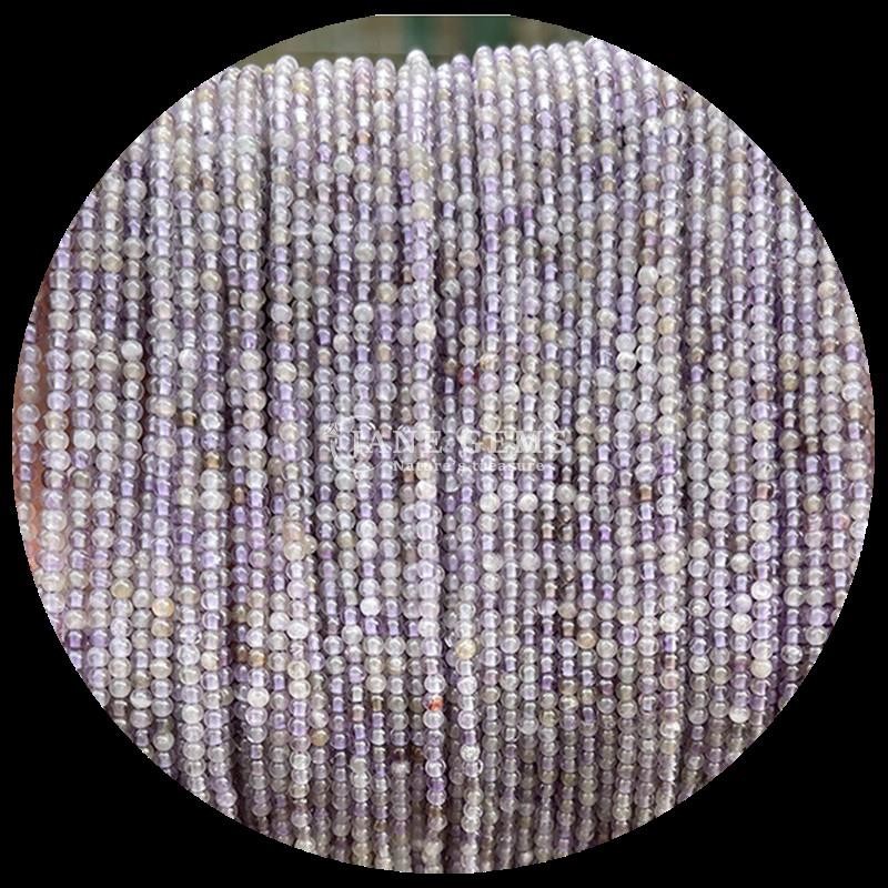 Multi-color Amethyst Bead Strands Round Polished Gems for Versatile Crystal Stone Jewelry Making