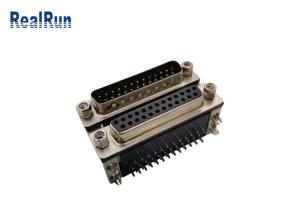 Wholesale DR 25 Pin SPCC D Sub Connector 90 Degree Male To Female With Harpoon from china suppliers