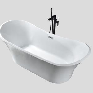 Wholesale Non-Toxic Acrylic Free Standing Bathtubs and Easy to Install from china suppliers